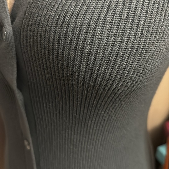 Wilfred Cove Blue/Grey Button-Up ribbed sweater Dress - Size S - Picture 4 of 4